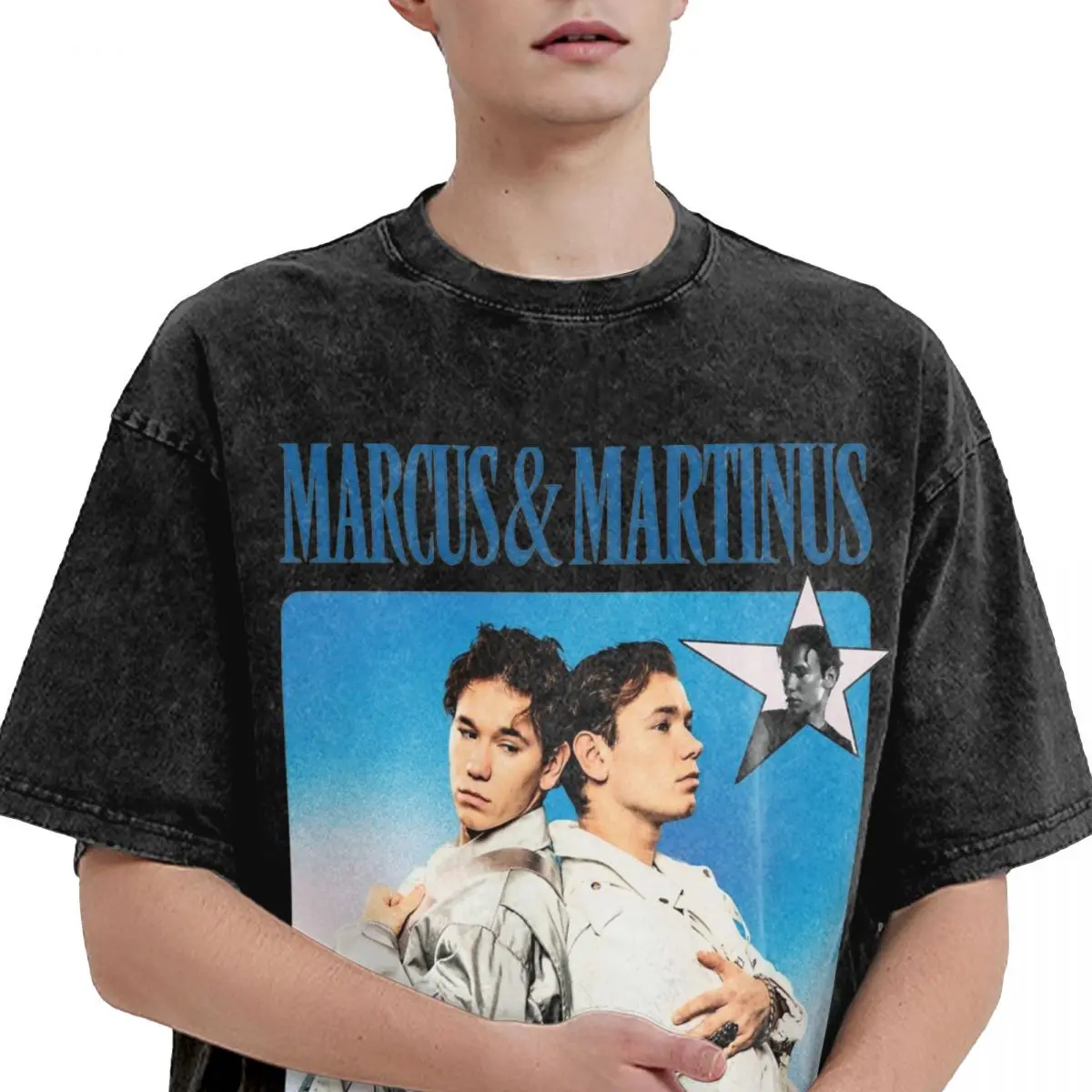 Men's Stylish Marcus And Martinus T-Shirts Unforgettable Eurovisions 2024 Tops Beach Short-Sleeve T-Shirt O Neck Tee Shirt Hot