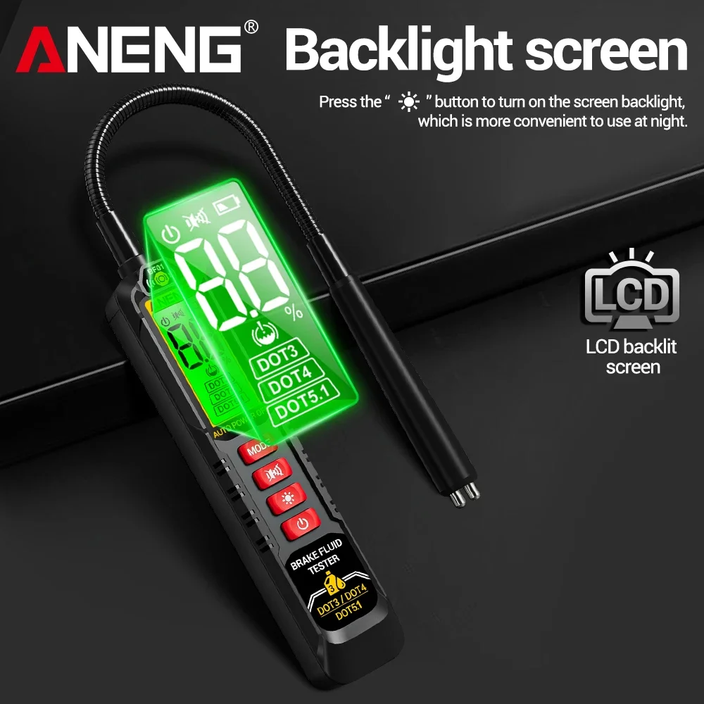 Brake Fluid Tester Accurate Oil Quality Check Detector ANENG BF01 Car Brake Liquid Digital Vehicle Auto Automotive Testing Tools