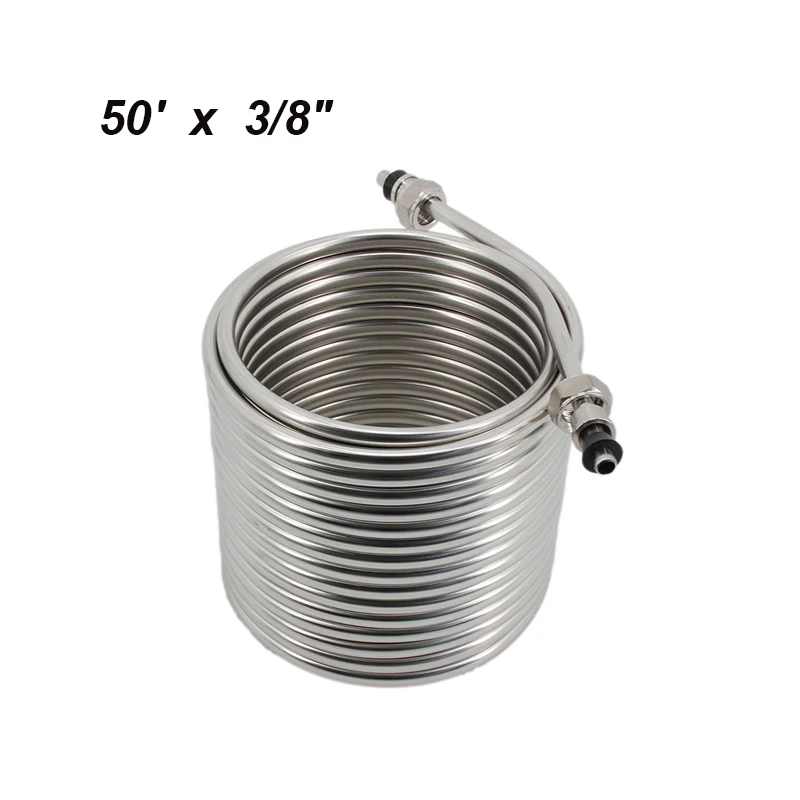 Stainless Steel Jockey Box Dual Coil - 50ft x 3/8\