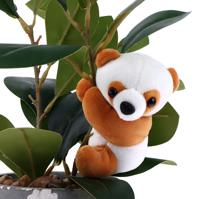 

Plush Animal Clip Clip-On Critter Panda Clip Note Clip Stand Photo Holder Stand Memo Clip For Home Office Use