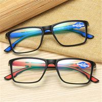 Bifocal Anti-Blue Light Reading Glasses Men Women PC Square Hyperopia Eyewear Ultralight Optical Spectacle Presbyopia Eyeglasses