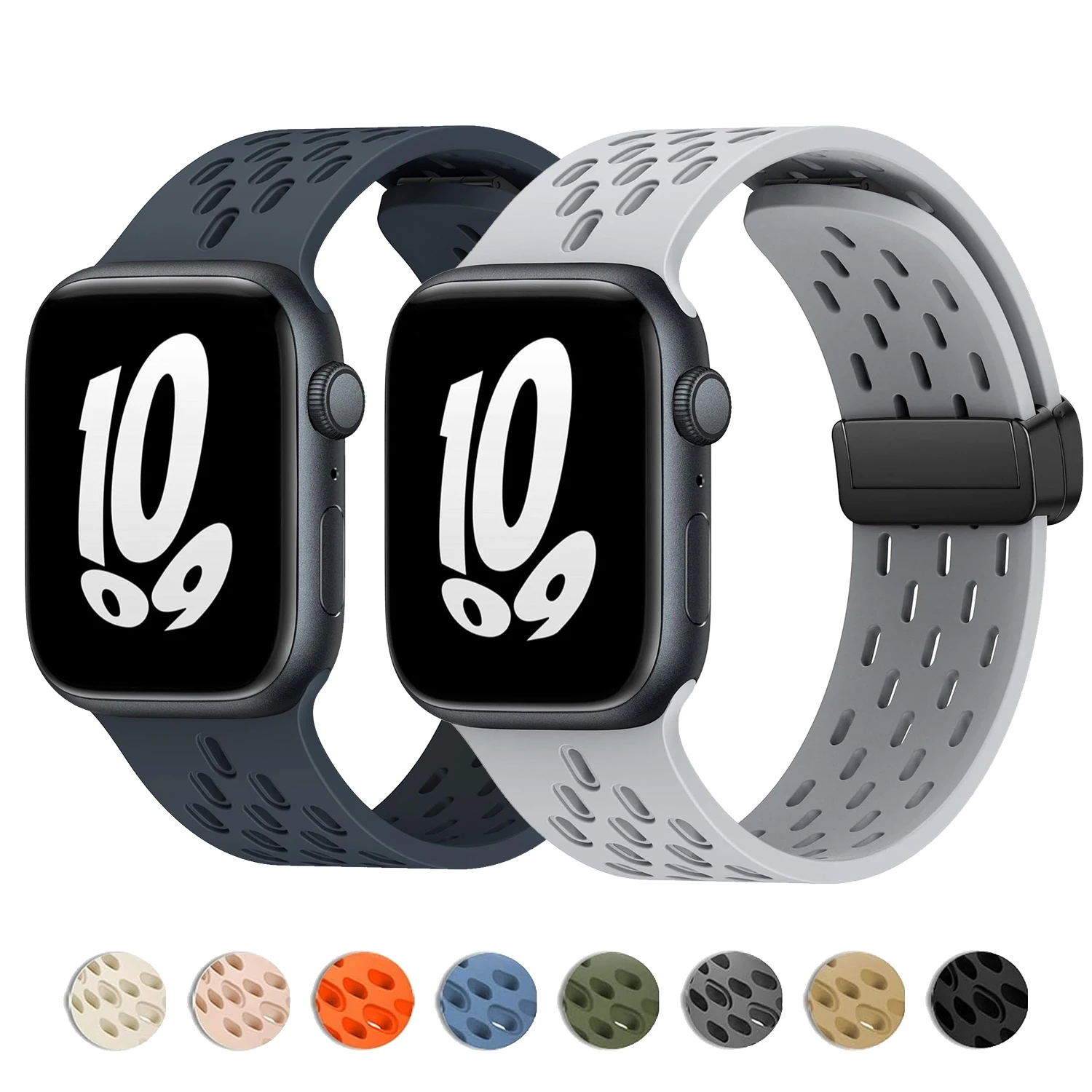 Magnetarmband für Apple Watch Series11 10 46 mm 42 mm 44 mm 40 mm 41 mm Silikonarmband Correas iWatch 9 8 SE 7 6 5 4 SE3 Ultra 2