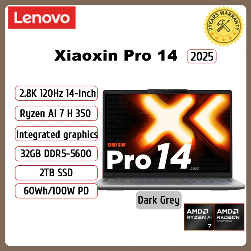 Lenovo Xiaoxin Pro 14 16in 2.8K OLED 120Hz AI7 H 350 32GB 1TB