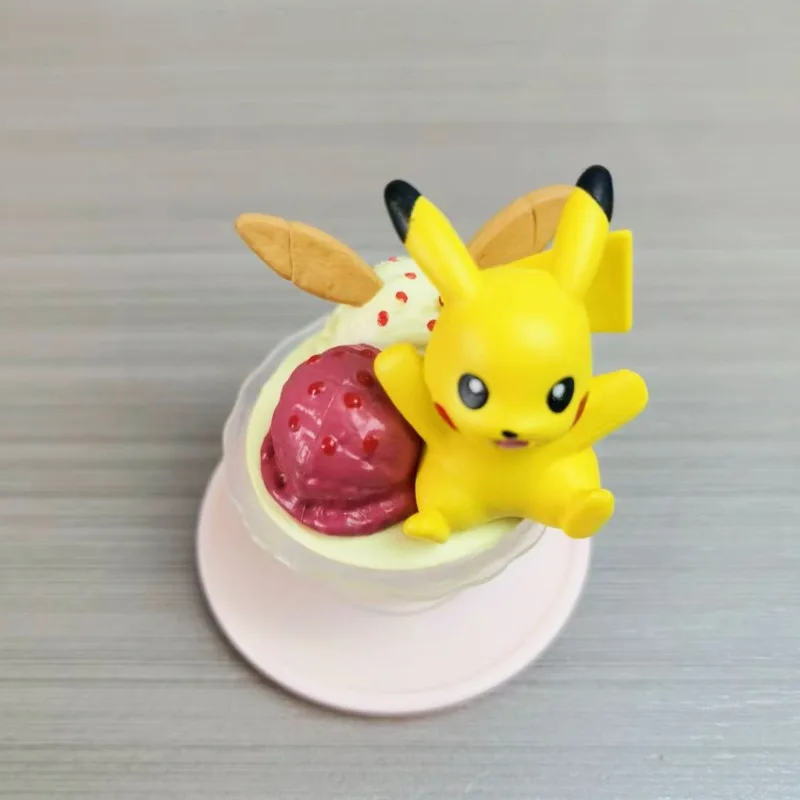 Boîte aveugle Pokémon série 4, 3.5-5cm, Collection de crème glacée douce, Pikachu Jigglypuff, Figurine de noël, anniversaire, nouvel an, cadeau Anime