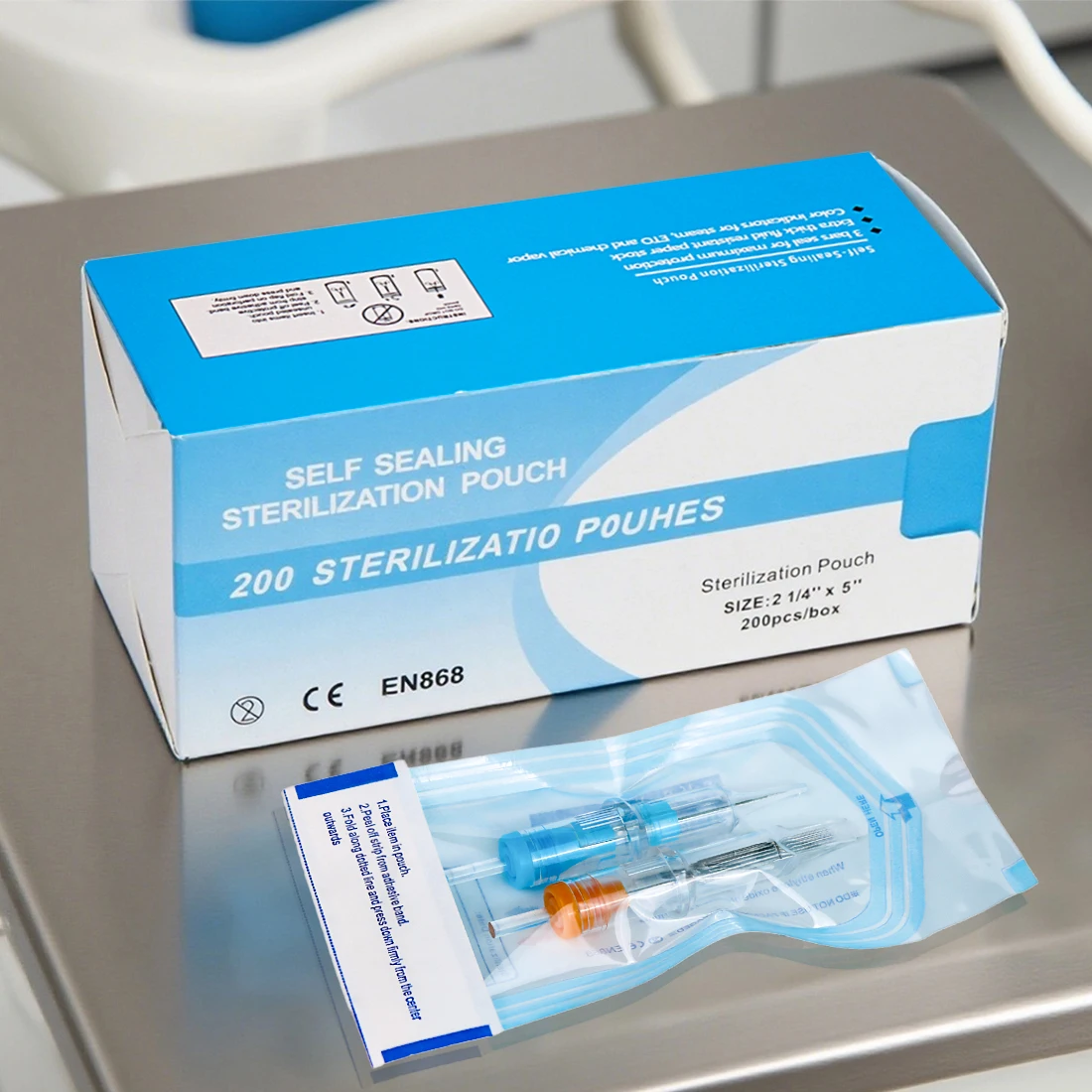 

200pcs/Box 2 SizesTattoo Sterilization Bag Disposable Self-sealing Sterilization Pouches Bags Storage Bag Tattoo Accessories
