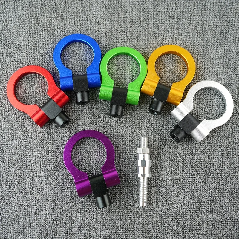 Car Accessories Fit for Focus (European-Style) Reverse-Thread Aluminum Alloy Tow Hook Dedicated Fit Durable Rust-Proof