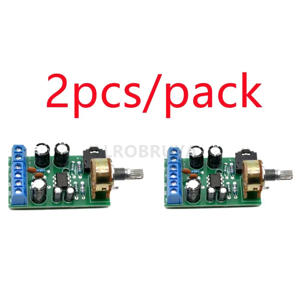 

One package of two TDA2822M power amplifier board 2.0 Stereo DC power amplifier board Portable micro miniature radio power ampli