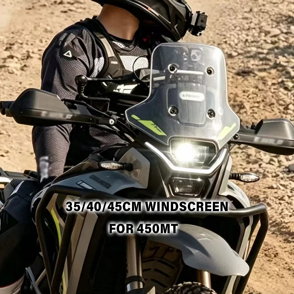 

For CFMOTO 450MT MT450 2024 -2026 Windscreen Front Windscreen Windshield 450 MT Raised Windshield for cf moto 450MT Accessories