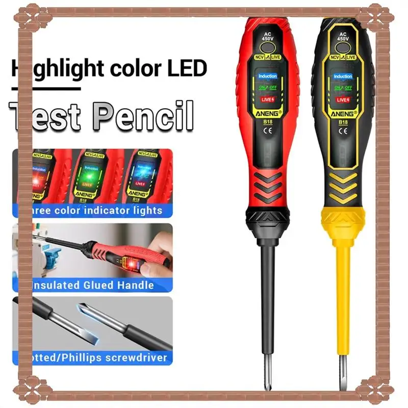 

24-Hour Delivery B18 Multifunctional Professional Electrician Color Light Voltage Display Wire Breakpoint Detection Smart