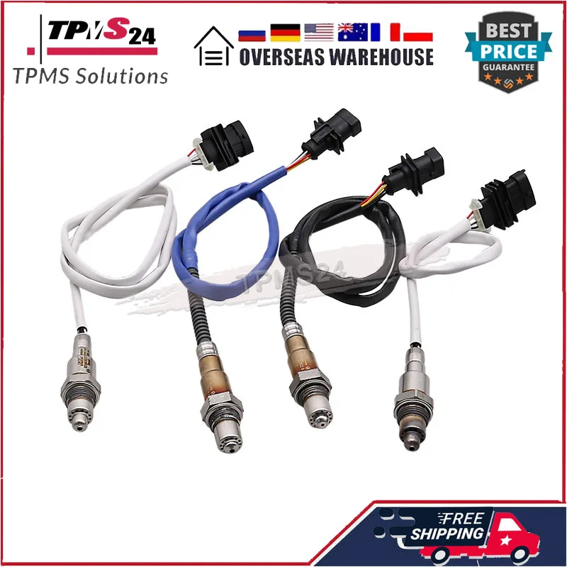 

4Pcs Up & Downstream Oxygen Sensor 670009076 670002200 670031347 670031348 For 2014-2017 Maserati Ghibli Maserati Quattroporte