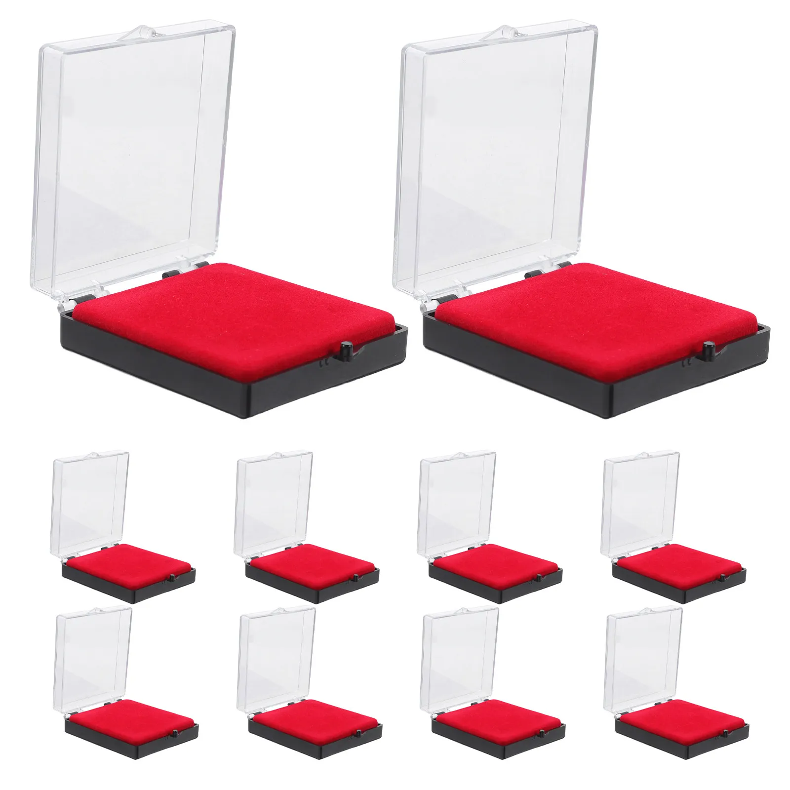 Caja de Almacenamiento de Joyas Compacta con Diseño Abatible para Exhibición de Medallas, 10 Piezas, Organizador de Viaje para Medallas y Distintivos