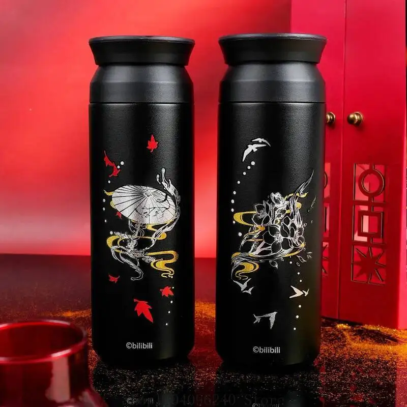 

Anime GAME Tian Guan Ci Fu Hua Cheng Xie Lian Cosplay Stainless Steel Thermos Vacuum Flask Cute Cartoon Thermal Water Cups Drink