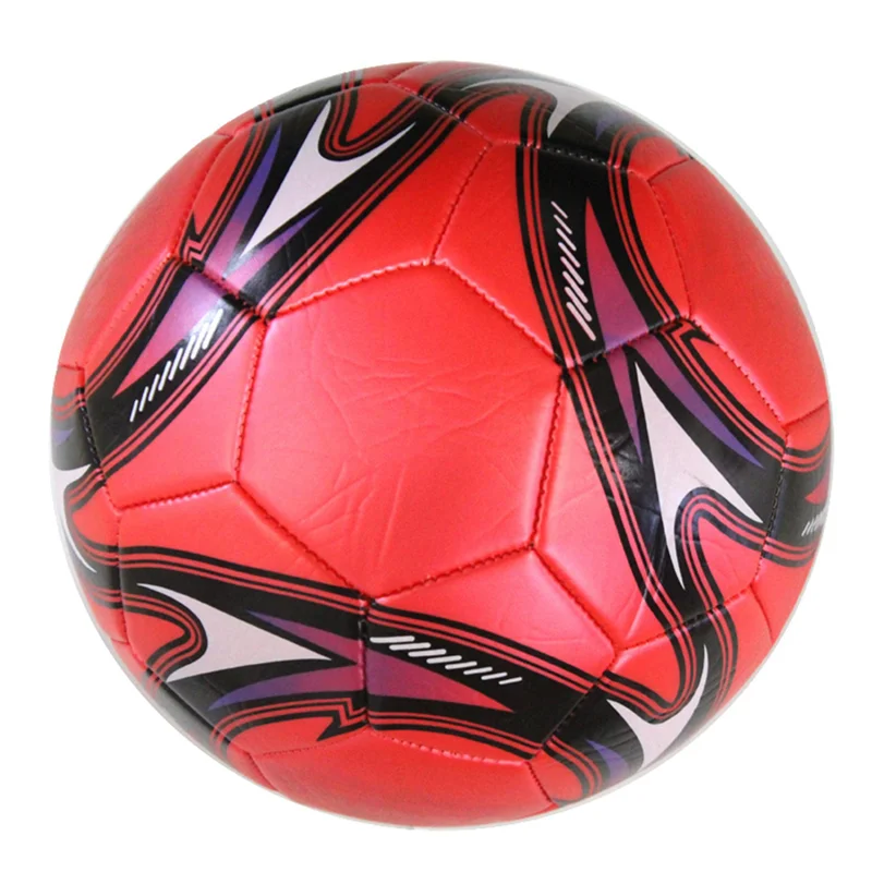 3X Professional Soccer Ball Size 5 Official Soccer Training Football Ball Competition Outdoor Football Red-B60B