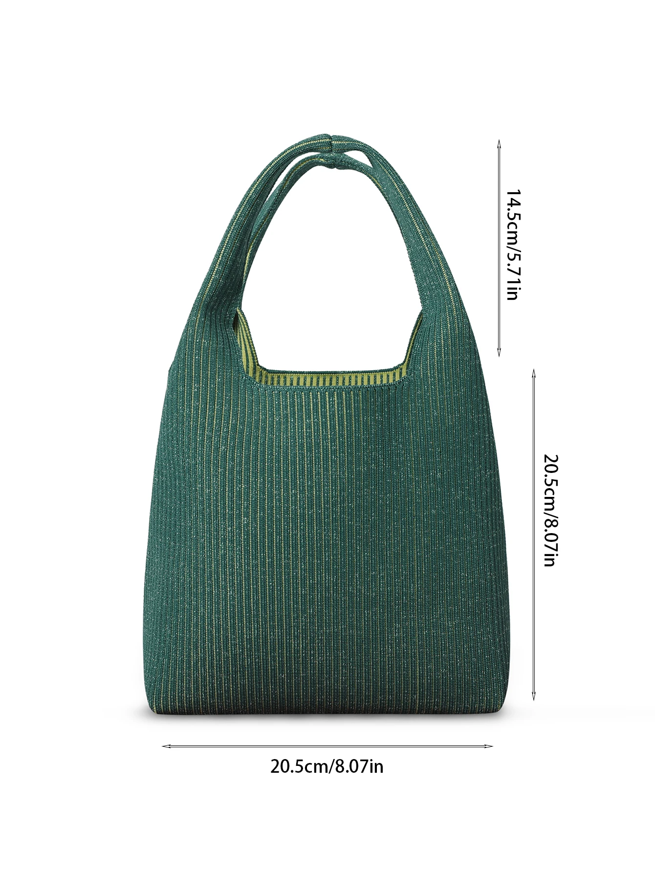 

Ladies' polyester material olive green handbag