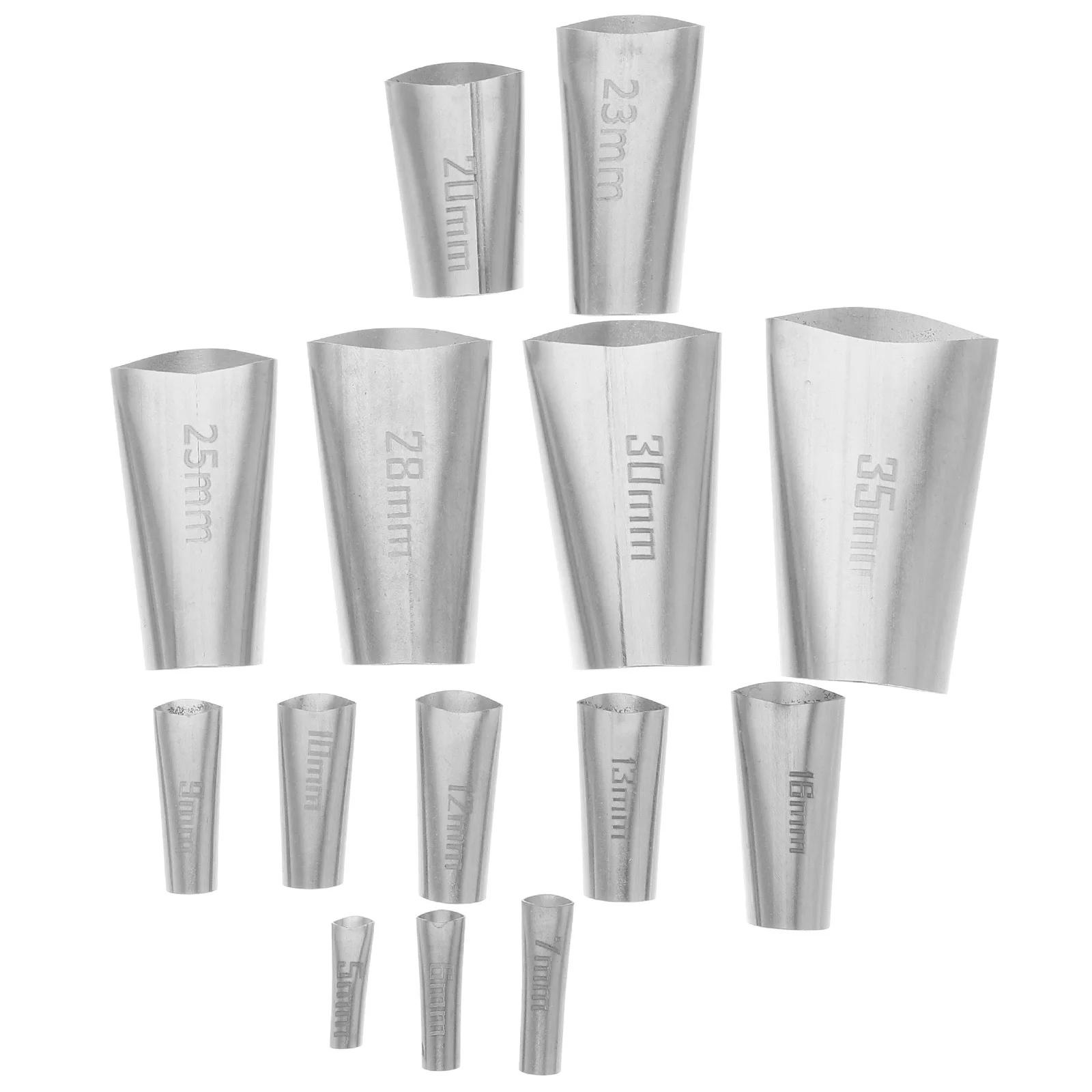 

14Pcs Stainless Steel Caulking Nozzle Durable Sealing Tips Easy Application Tool for Exterior Caulk Tips