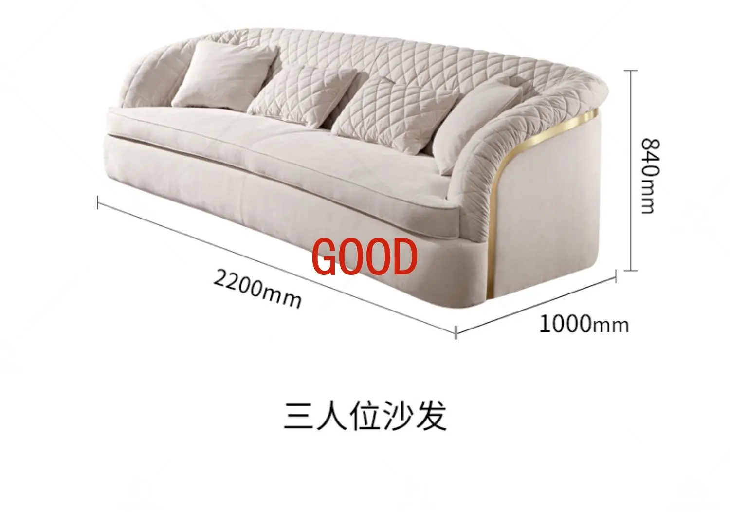 Роскошный тканевый диван в итальянском стиле для гостиной, простой диван в стиле постмодерн, мебель в гонконгском стиле