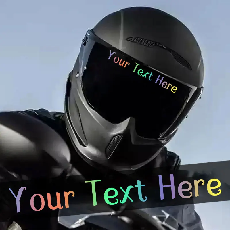 1 قطعة High3CM شخصية مخصصة فقط النص دراجة نارية ملصق DIY Motobike خوذة خزان الوقود ذاتية اللصق ملصق حائط من الفينيل مقاوم للماء