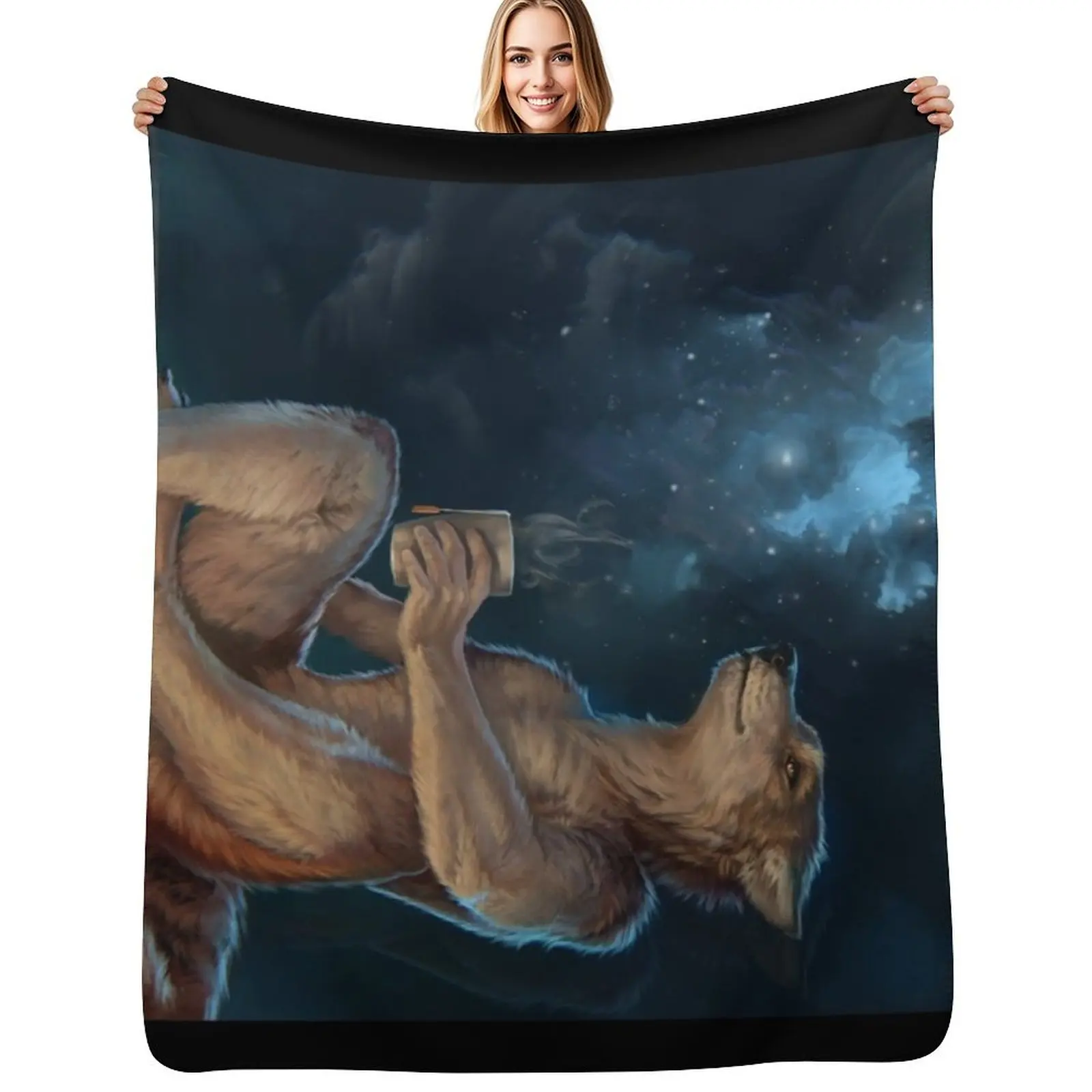 

Night tea Throw Blanket For Sofa Thin Soft Big For Baby Flannels Blankets