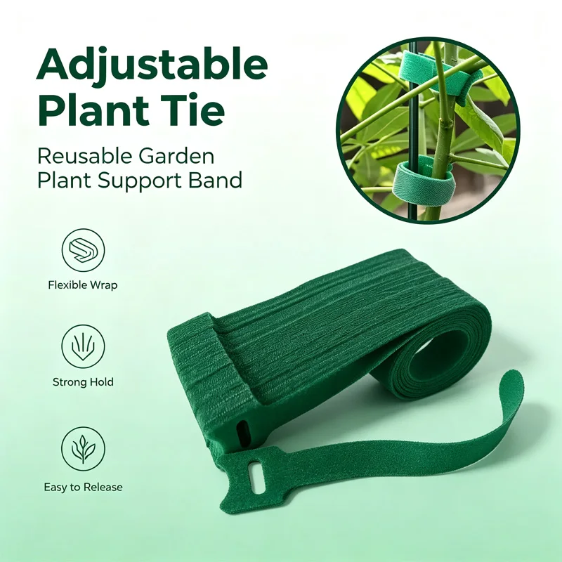 Heavy Duty Nylon Plant Ties 50 100 200pcs Adjustable Non Slip Reusable Hook For Gardening Trellis Plant Support Garden Gear