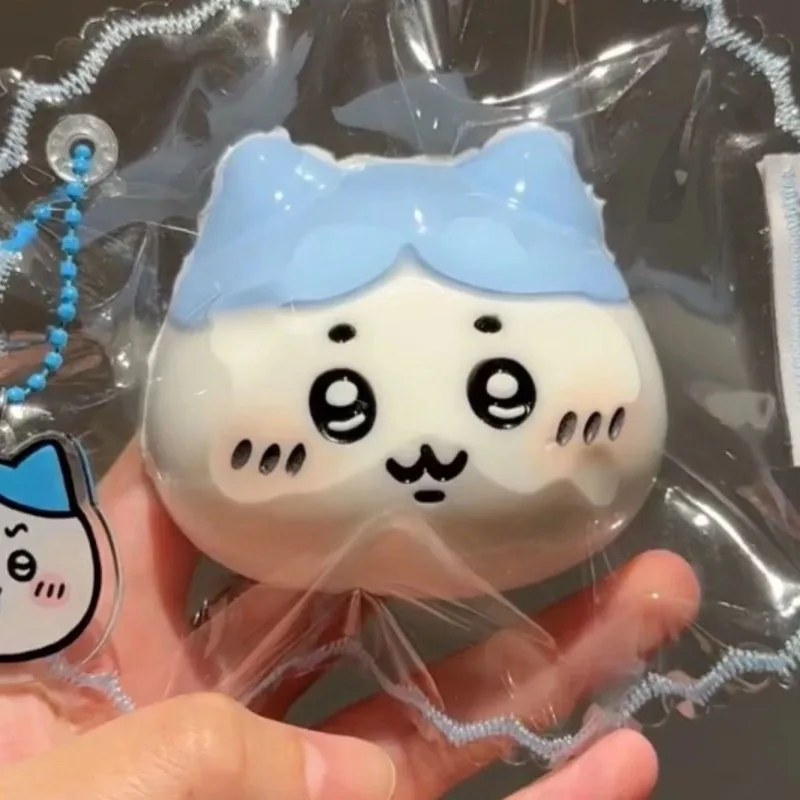 MINISO Cute Kawaii Kneeling Music Chiikawa Usagi Momonga Slow Rebound Decompression Toy Lovable Interesting Gifts for Girls