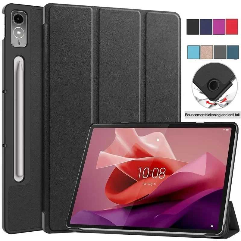 New For Lenovo Xiaoxin Pad Pro 12.7 inch Tri-Folding Stand Magnetic Smart Cover for Xiaoxin Tab P12 2023 Case