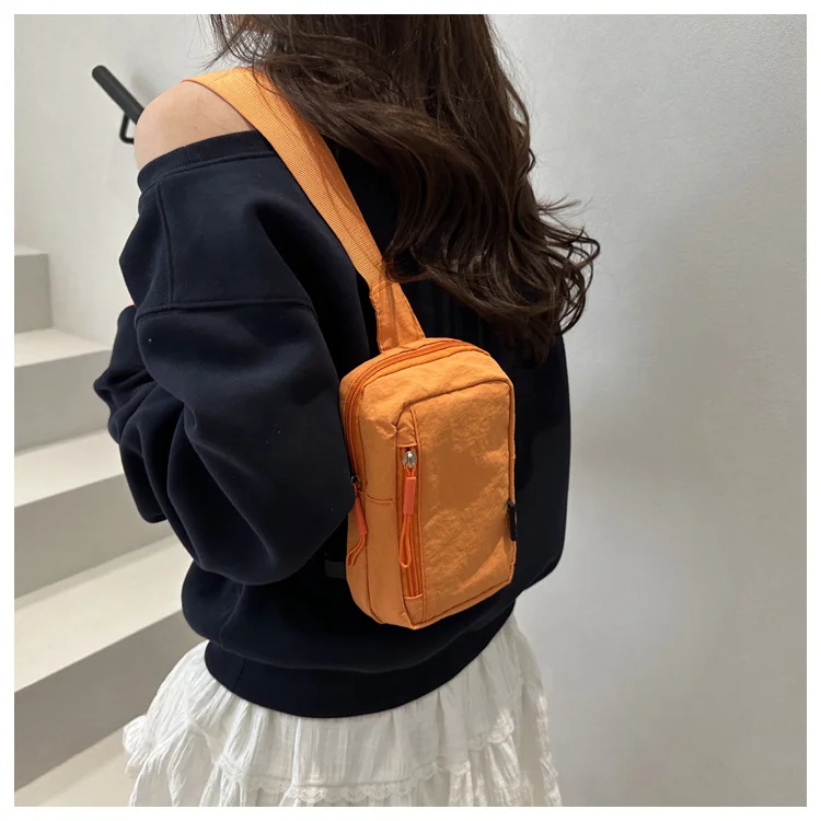Leichte und einfache Handytasche, Brusttasche, lässige Umhängetasche, 2025, neue Sommer-Kleintasche, kleiner Radrucksack für Damen – Detail 15