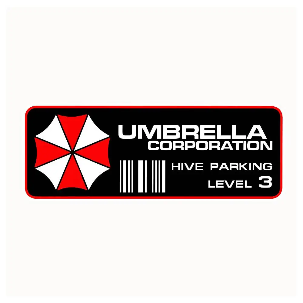 Resident Evil Sticker Waterproof Helmet Flask Cup Laptop Car Vehicle Window Bumper Decal