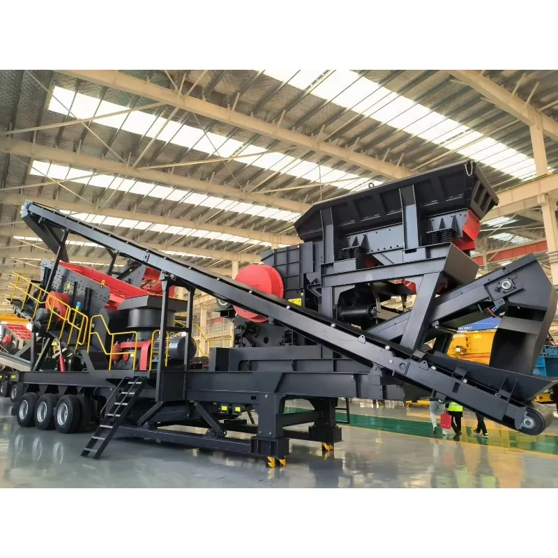 Ore Crusher Plant Mobile Crushing Station Portable Crusher Large Capacity Gold Ore Iron MTN1040 Wheel Type Mobile Engines