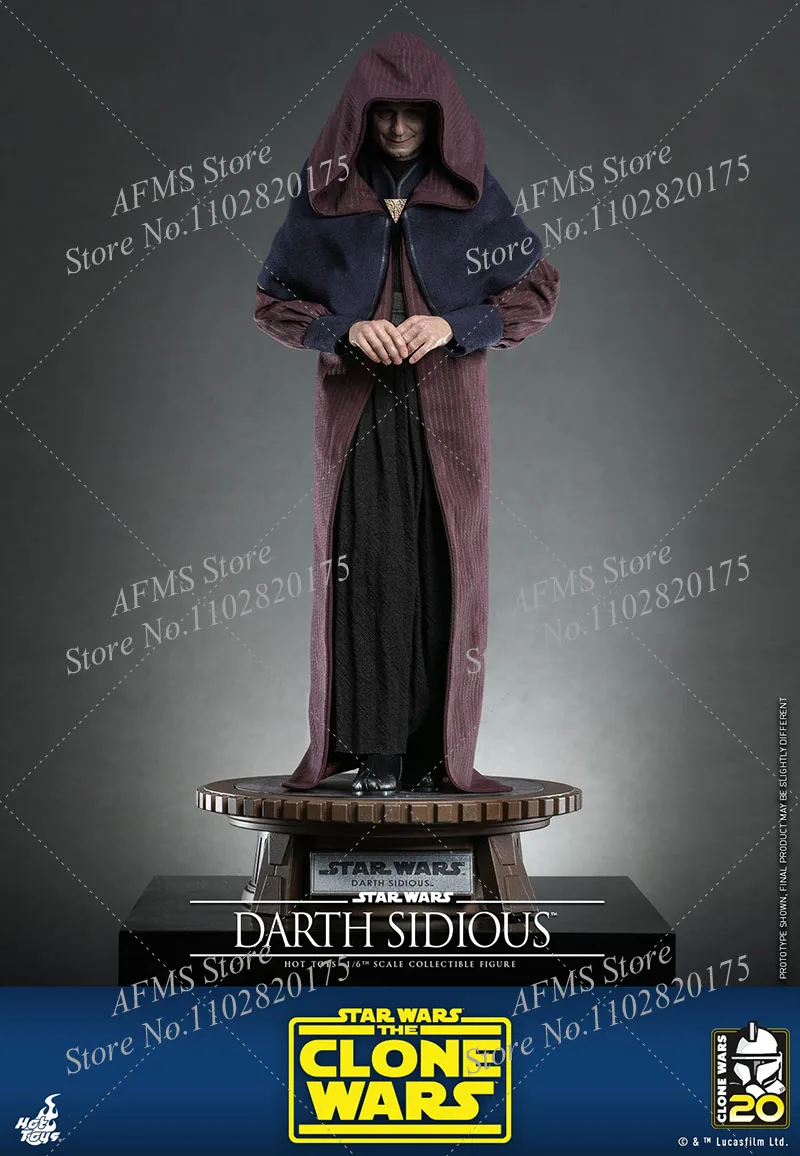 12inch Darth Sidious Star Wars  1/6 Men Soldier The Clone Wars Separate Rolling Eyeballs Full Set Action Figure