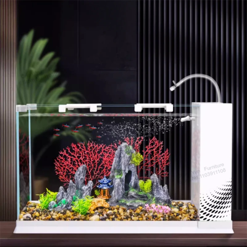 Decoration Light Fish Tank Desktop Corporation Aquatic Pet Supplies Landscaping Fish Tank Filtration Loop Aquarium Pour Aquarium