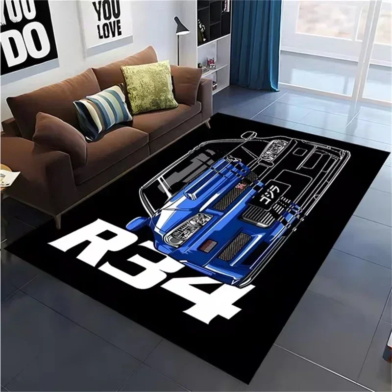 

Классический гоночный автомобиль с принтом Ковер Коврики для спальни Игровые коврики Домашний декор Ковер Гостиная Диван Коврик Коврик Нескользящий коврик для ползания