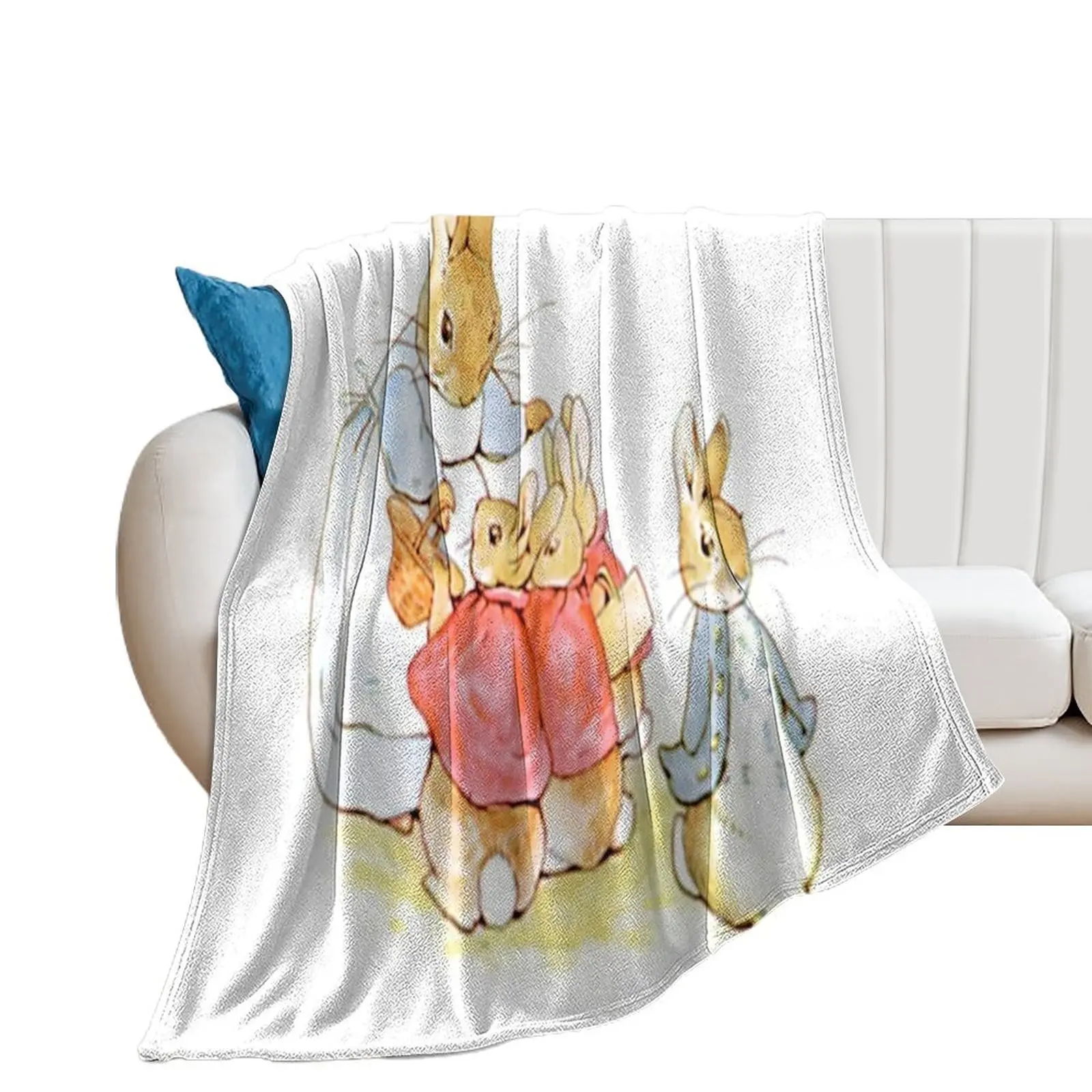 

Beatrix Potter - Peter with family Throw Blanket Luxury Thicken Multi-Purpose Kid'S Blankets