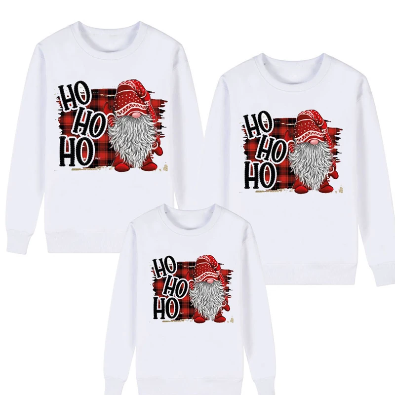 Family Matching Suit Fashion Pullover Autumn Father Son Mother Daughter   Boy  Girl Cotton Clothing Santa Claus Family Clothing