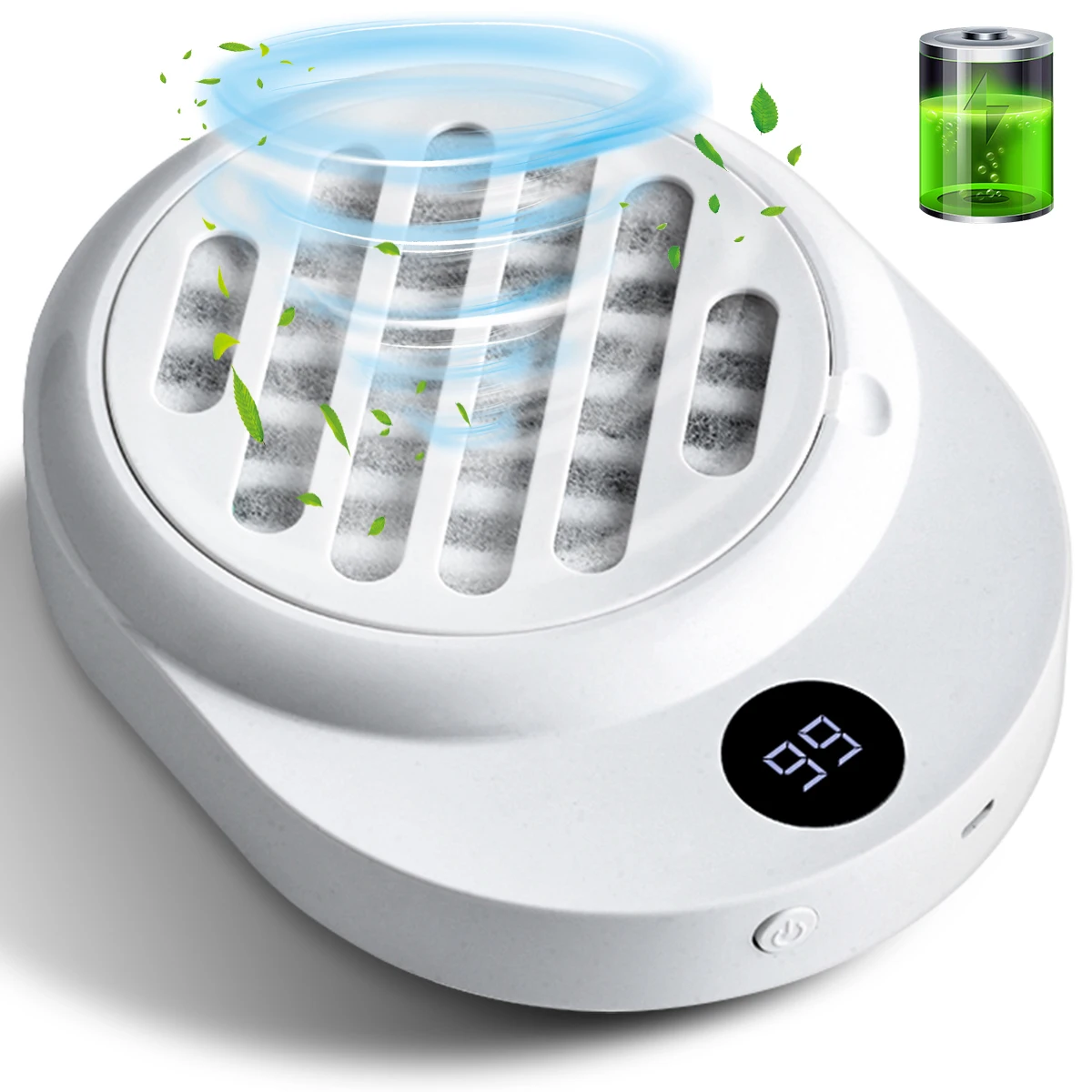 

Перезаряжаемый пылесос для ногтей, малошумный пылесос для дизайна ногтей с дисплеем, гель для ногтей, оборудование для маникюрного салона