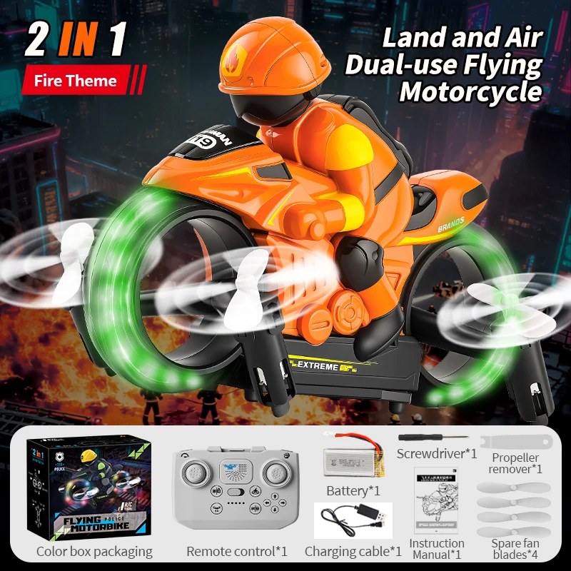 

JJRC H141 Радиоуправляемая машина-самолет 2-в-1, с вращением на 360 градусов, режимом Headless, детский электрический летательный аппарат