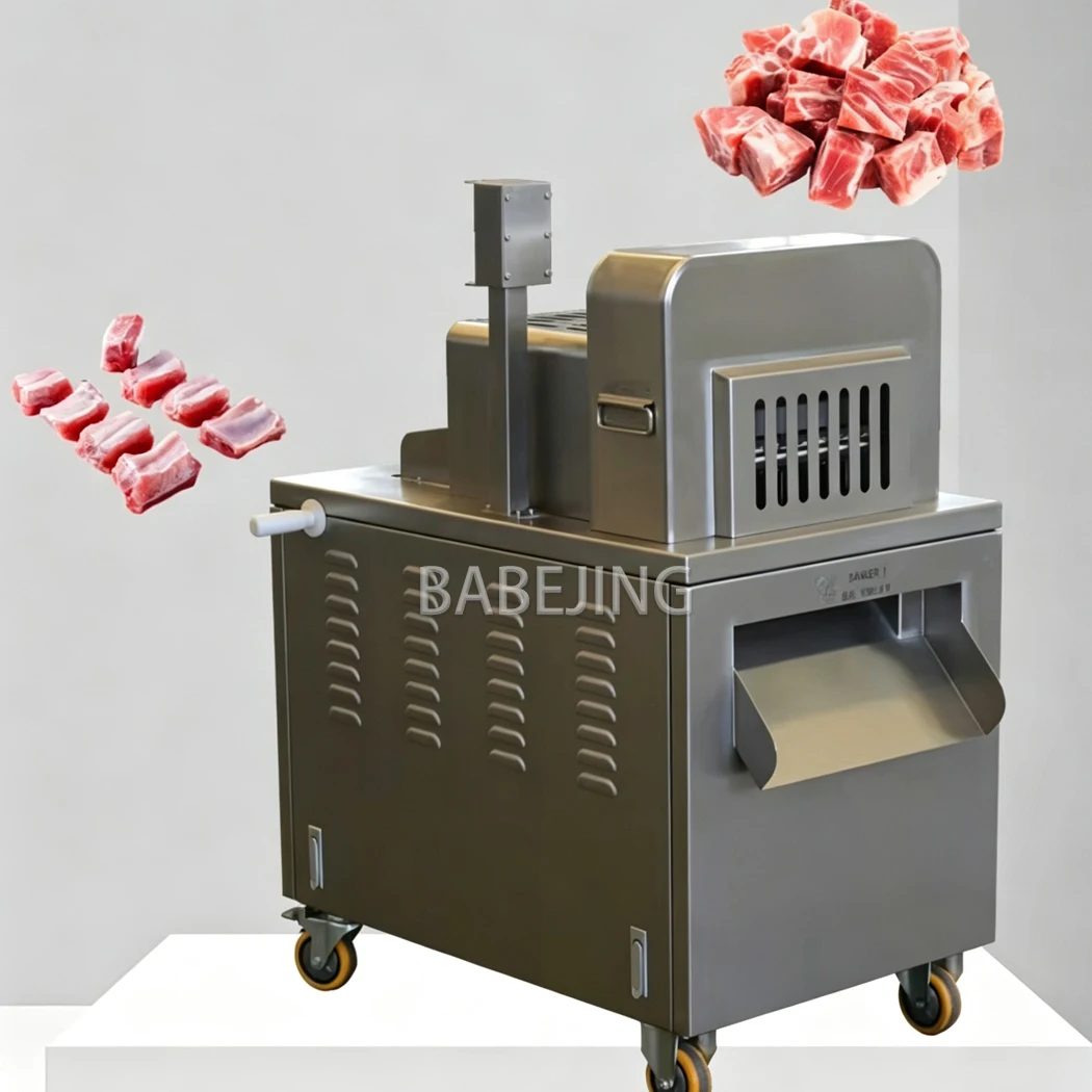 Frozen Meat Cutting Dicer Machine Bone Dicer For Commercial Butcher Plant Raw Meat Block Production