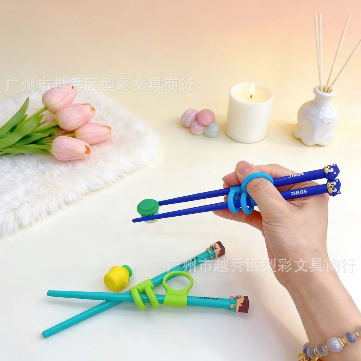 Cartoon Kids Training Chopsticks ABS Chopsticks Learning Chopstick Reusable Tableware