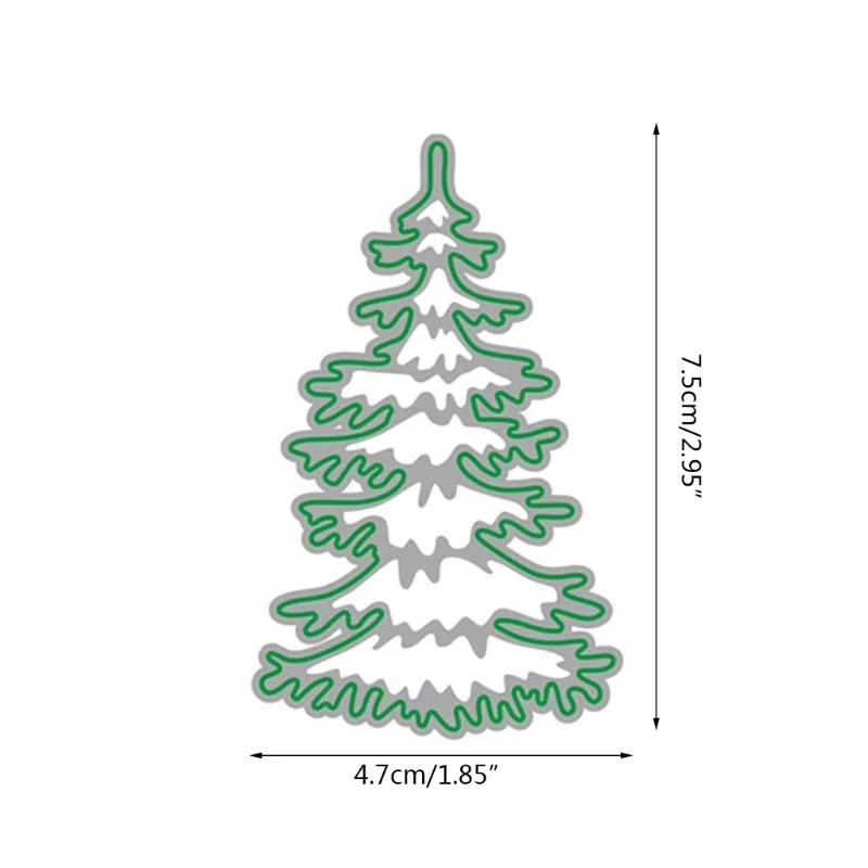 Christmas Tree Metal Cutting Dies Stencil DIY Scrapbooking Album Paper Card Template Mold Embossing Craft Decoration