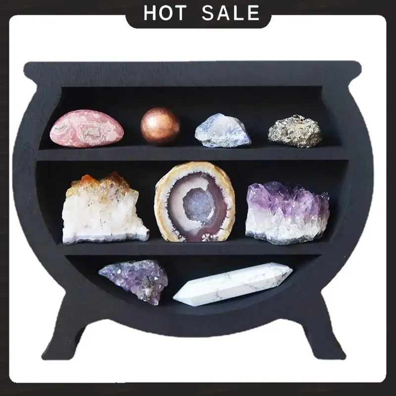 

24-Hour Delivery Wooden Frame, Used For Living Room Decoration Glass Essential Oil Storage Rack Wall Organizer