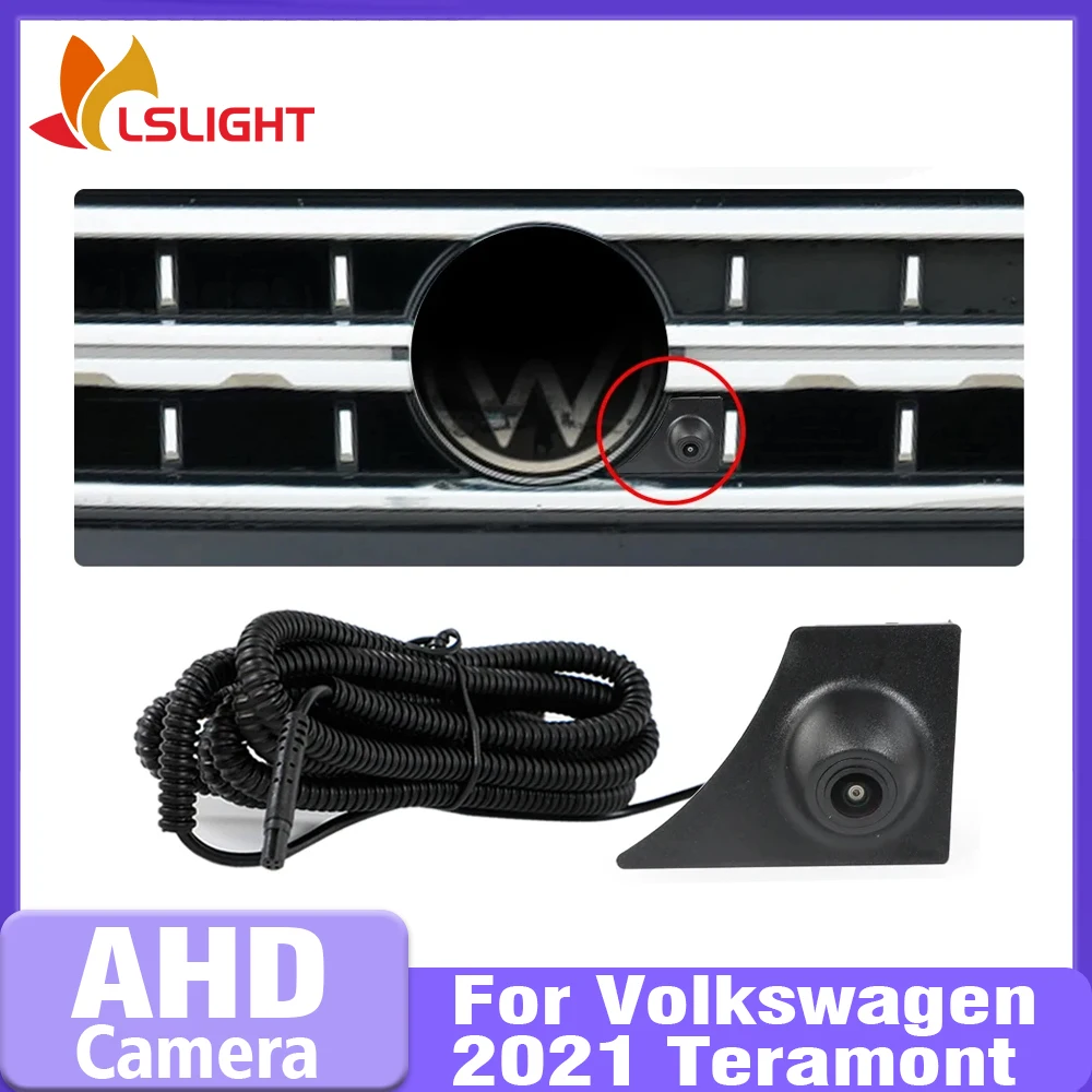 Car Front View Camera For Volkswagen Teramont 2021 AHD 150° Fisheye Lens Waterproof 1080P Night Vision Color Parking Monitoring