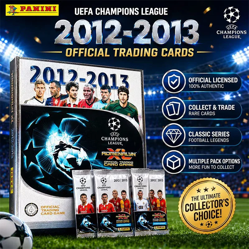 PANINI UEFA Champions League 2012-2013 Adrenalyn XL Paquete de Cartas Coleccionables de Fútbol, Edición Rara