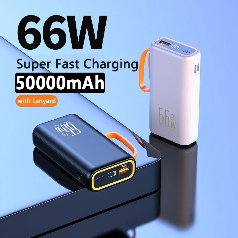 Power Bank 50000mAh ,66W Super Fast Charging External Battey,Charger for Huawei Mate40 P50,14 Xiaomi Portable Powerbank,iPhone14