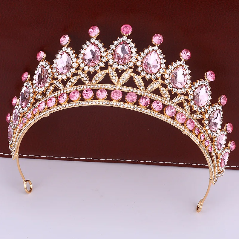 Роскошная хрустальная тиара-капля — элегантная свадебная корона для свадеб, дней рождения и официальных причесок