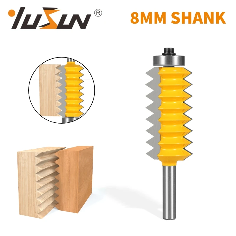 YUSUN 8MM MULTI-TOOTH SHAPE BIT Router Bit Woodworking Milling Cutter For Wood Bit Face Mill Carbide Cutter End Mill