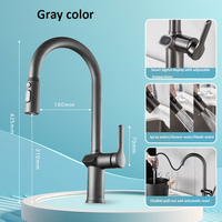 60cm Pull-Out Dual-Control with Intelligent Digital Display Hot And Cold Water Three Water Output Modes Kitchen Sink Fauc