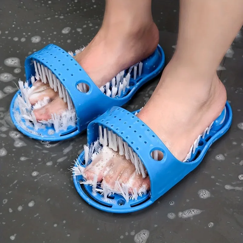 

High Reliability Shower Foot Cleaner Foot Washing Brush Foot Scrub Massage Dead Skin Remover with Suction Cup for Bathing Hotels