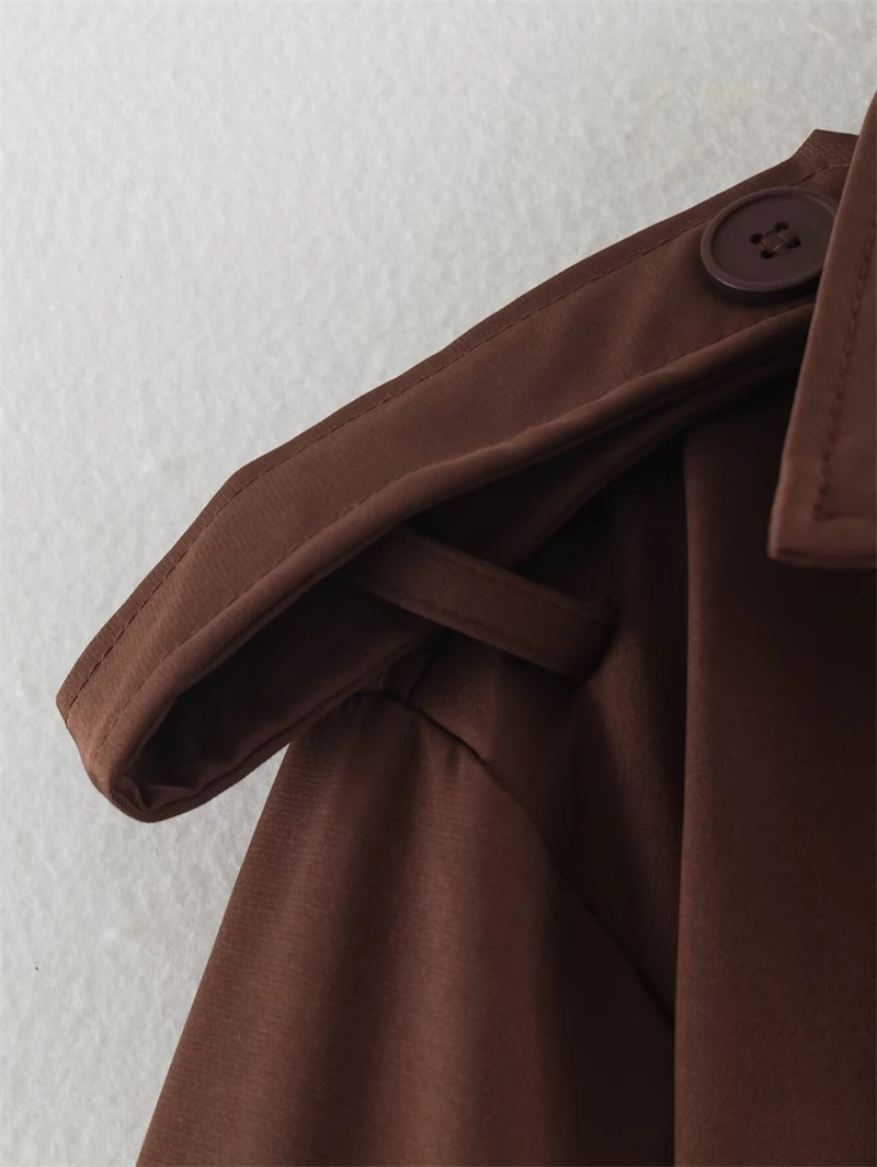 Guobioziy Women's Slim-Fit Trench Coat 2026 Spring-Autumn New European Casual Fashion Trendy High Street Luxury Old Money Style