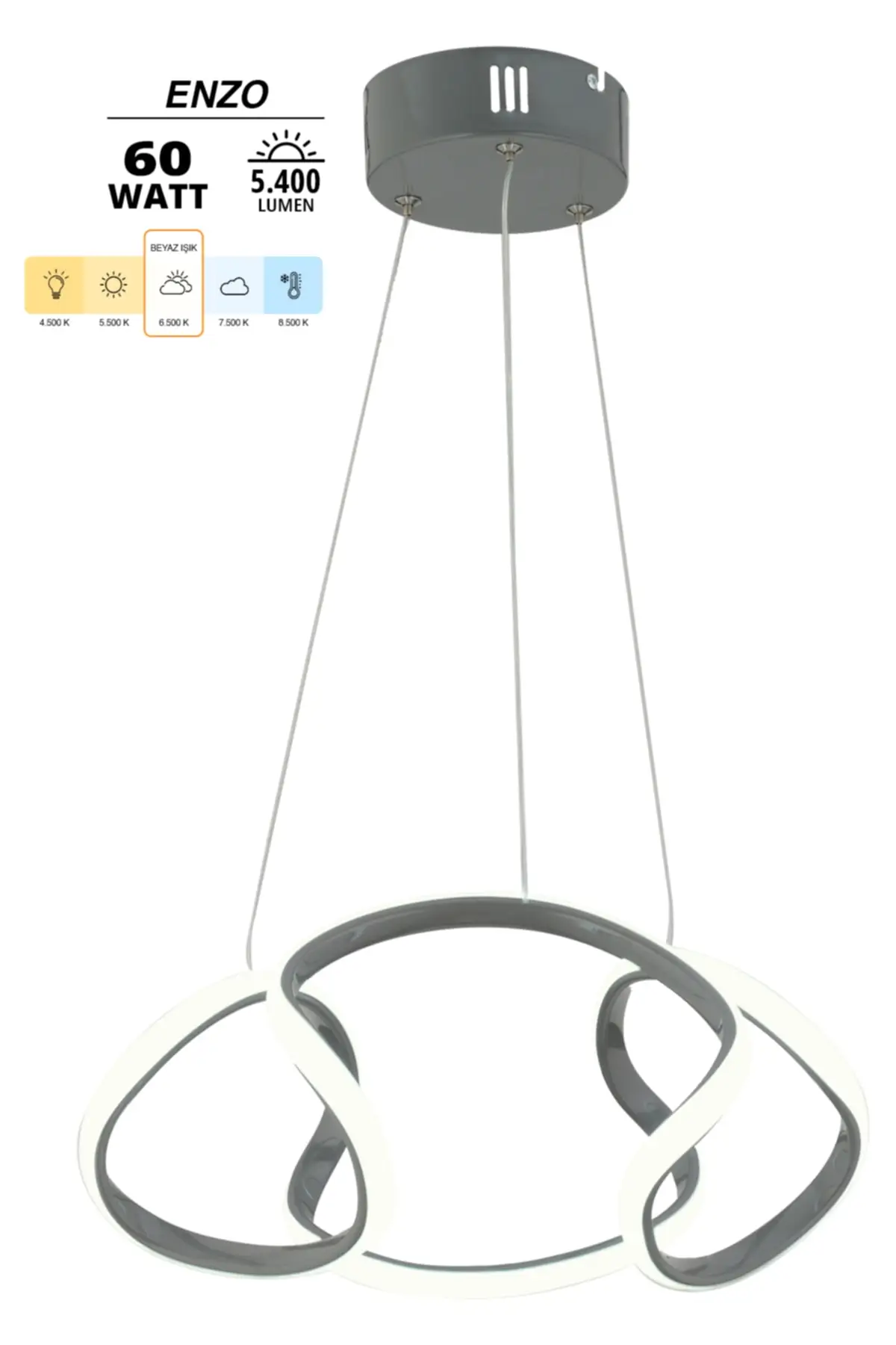 

DOLBOVI Enzo smoked Modern pendant Led chandelier