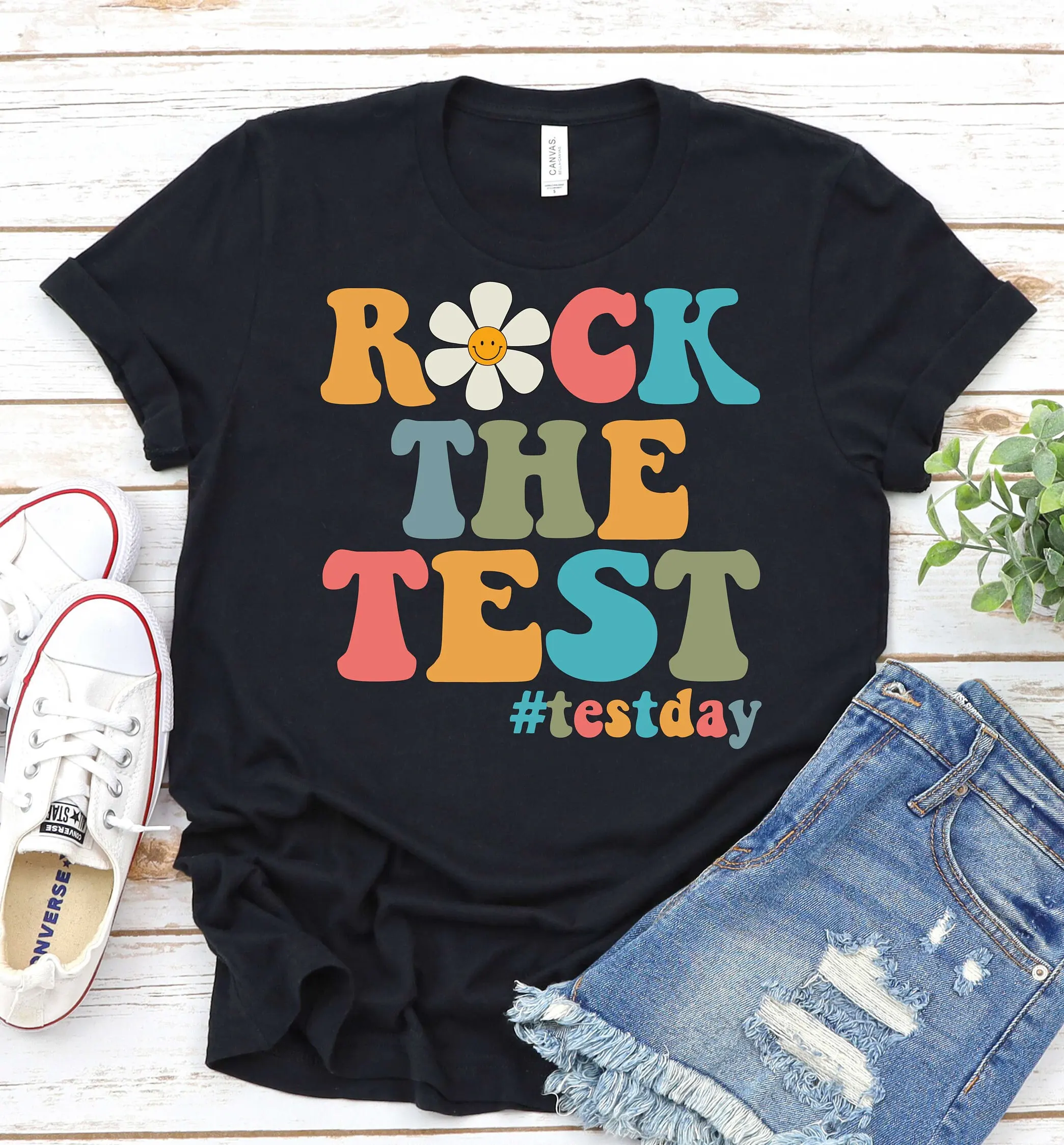 State Testing T Shirt Day Test Retro Teacher Exam Quote