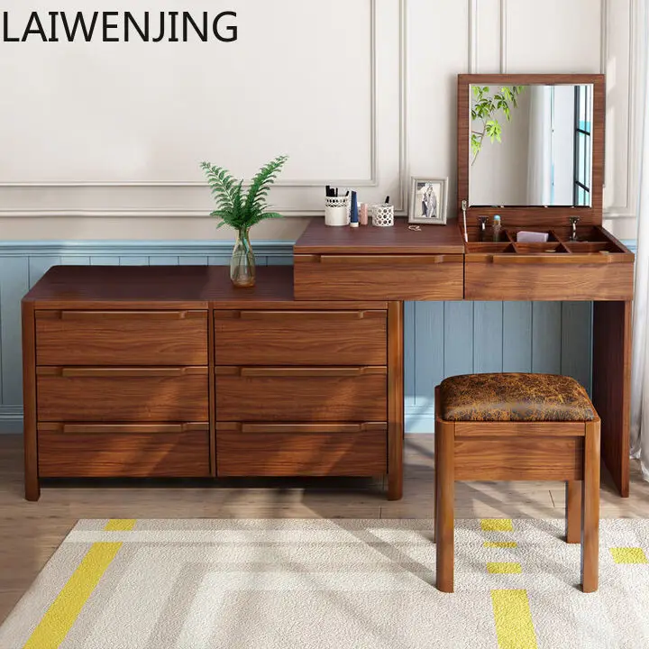 

SGF dresser flip desk multi-functional solid wood storage chest integrated